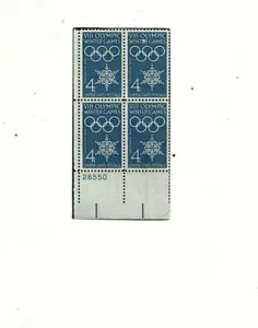 US Scott 1146 WINTER OLYMPICS 1960, error missing ink 4 cent, MnH (goo1 - Picture 1 of 1