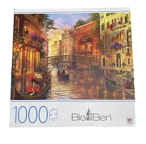 Big Ben 1000 Piece Puzzle - Sunset in Venice New Hasbro Milton Bradley 2020 - Picture 1 of 8