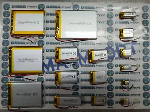 Batterie a litio 3.7 V ricaricabili basso drenaggio varie mAh device cuffie gps - Foto 1 di 52