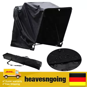 Telo di protezione garage moto quad garage tenda pieghevole garage pieghevole nero - Foto 1 di 7