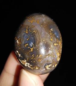 ¡INCREÍBLE AMONITA!! ÁGATA HUEVO TRUENO DE TIMOR, INDONESIA, 30MM - Imagen 1 de 7