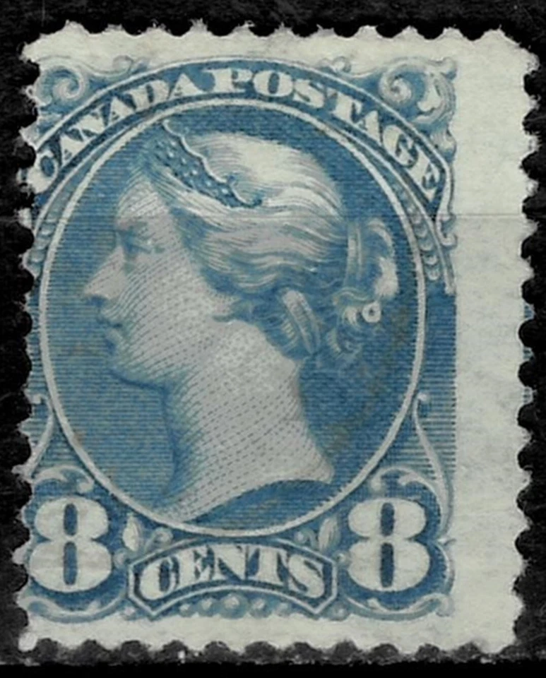 Canada 1893 / 8 c ☀ Bluish grey / SG 117a Sc #44 a / Value $425  ☀ MNG - Image 1 of 2