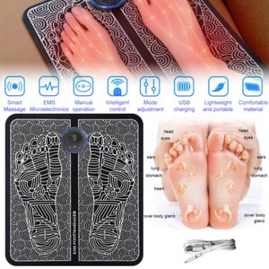 19 Level EMS Electric Foot Massager Pad Blood Circulation Muscle Stimulator Mat - Picture 1 of 12