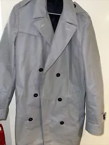 Daniele Alessandrini Men Coat ITALY Grey - Double Breasted - Size Large eur 48 - Picture 1 of 8