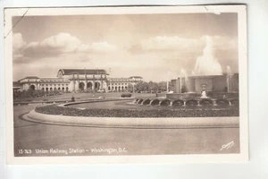 Sawyers Real Photo Postcard Union Railway Station Washington DC 15-763 - Picture 1 of 1