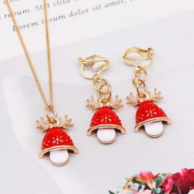 Juego de 2 pendientes collar joyas niñas niños regalo de Navidad 💝 Foto 1 de 4