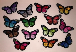 Butterfly Iron On Patch--14 Different Color Combinations--2"x3" - Picture 1 of 37