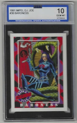 Impel G.I. 1991 Tarjeta graduada Joe Baroness # 36 ISA 10 gema como nueva Foto 1 de 2