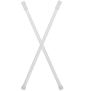 2 Pcs Set Spring Extension Telescopic Rod Rods for Curtains Small Window - Picture 1 of 12