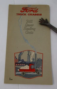 1923 FORD Truck Chassis, Still Lower Hauling Costs, Small Brochure - Picture 1 of 3