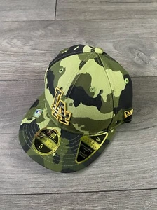 New Era LA Dodgers 2022 "Armed Forces Day" On-Field 59FIFTY Fitted Hat Size 8 - Picture 1 of 7