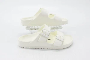 Birkenstock Womens Sandal Arizona EVA Size US 7 White Slide Shoes Pre Owned vq - Picture 1 of 12