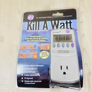 P3 International KILL A WATT Model P4400.01 Electricity Usage Monitor EUC Sealed - Picture 1 of 9