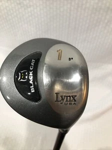 Lynx Black Cat Driver 9 Deg. Men’s RH Graphite Shaft Stiff Flex 44” - Picture 1 of 15