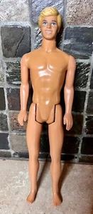 Vintage 1988 Mattel Molded Blonde Hair Blue Eyes Barbie KEN Doll Malaysia - Picture 1 of 8