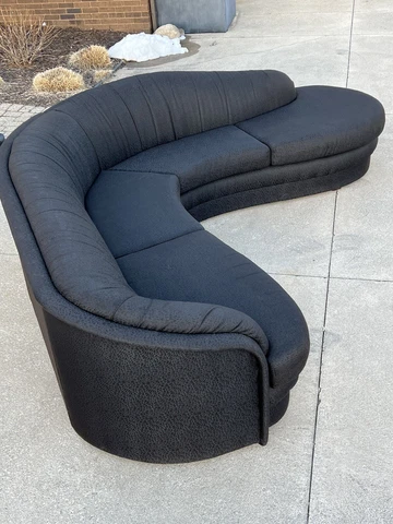 Mid Century Carson’s Sculptural Sectional Sofa Milo, Kagan Style Cover