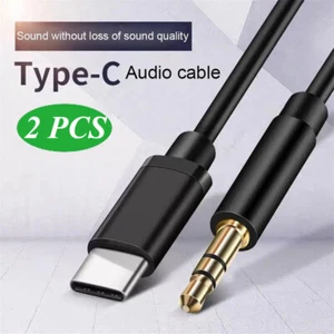 USB Type C to 3.5mm Headphone Audio Jack Adapter Cable For Google Pixel 9 8 Pro - Picture 1 of 13