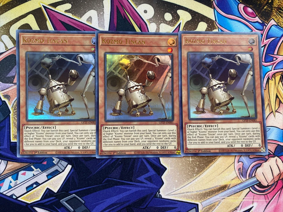 3x Kozmo Tincan 1st Edition Ultra Rare GFTP-EN085 Playset NM - Image 1 of 1