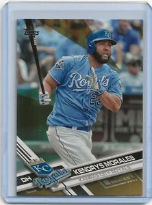 2017 Topps Series 1 KENDRYS MORALES Gold Parallel 38/2017 KC ROYALS #205 - Picture 1 of 2