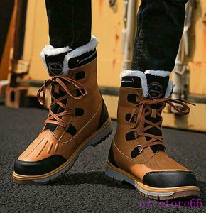 Botas de lana de cuero genuino para hombre, zapatos cálidos para la nieve,  Botines de cuero antideslizantes, novedad de invierno, 2019|Botas básicas|  - AliExpress