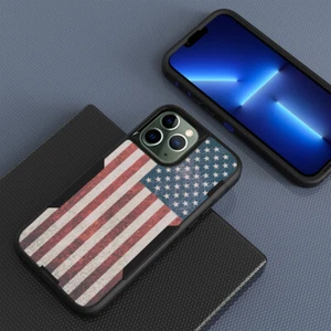 For Apple iPhone - Dual Layer Shock Proof Impact Cover Case w/American USA Flag - Picture 1 of 36
