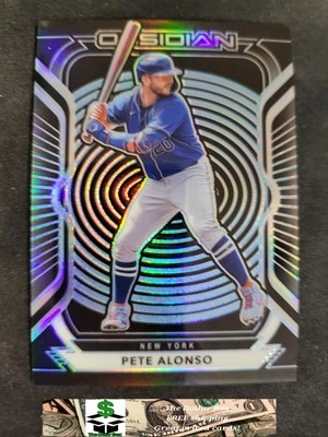 2021 Obsidian Pete Alonso PRIZM card #12 Mets - Image 1 of 2