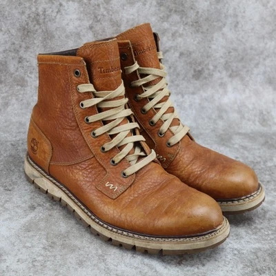 Timberland Britton Hill Botas Cuero Marrón Para Hombre Talla 10 Foto 1 de 4