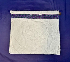 Tory Burch Dust Cover Drawstring Canvas Bag Beige 13.75”x12” - Picture 1 of 6