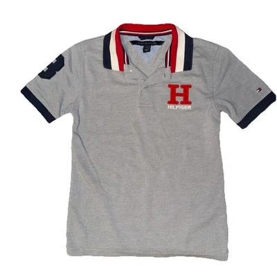 Boys Tommy Hilfiger Polo Shirt Big H Logo ~ Size M  - Image 1 of 4