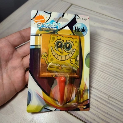 Bob Esponja Pantalones Cuadrados Gancho de Pared NUEVO Rand Nickelodeon Bob Esponja 2009 Percha de Abrigo Foto 1 de 4