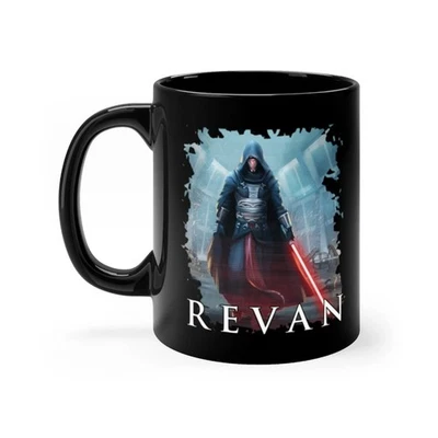 Darth Revan Mug, Star Wars Sith Lord, Galaxy's Edge Fan Coffee Cup 11oz 15oz