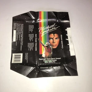 Michael Jackson 1989 Swiss Chocolate Bar Candy Wrapper Original VERY RARE! - Picture 1 of 3