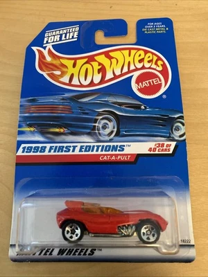 Hot Wheels 1998 First Editions #38 of 40 Cat-A-Pult Cheetah Race Car #681 B160 - Image 1 of 2