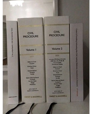 Civil Procedure 2023 The White Book Service 2023 VOL 1 And 2 With Supplements - Image 1 of 2