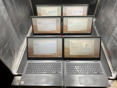 6 x LENOVO CHROMEBOOK 14e 81MH TOUCHSCREEN AMD A4 4GB RAM 32GB SSD GRADE B- - Image 1 of 4