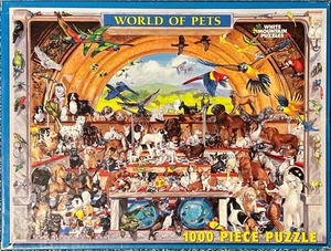 *RAR* (2005) White Mountain Puzzle "World Of Pets" 1000 Teile *VOLLSTÄNDIG - Bild 1 von 4