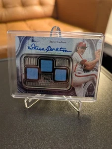 2025 Topps Sterling Phillies Steve Carlton Sterling Strikes Patch Auto /10 - Picture 1 of 2