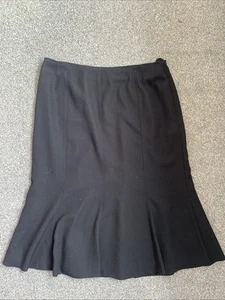 Ladies Flared Black Skirt By EWM Size 20 - Picture 1 of 2