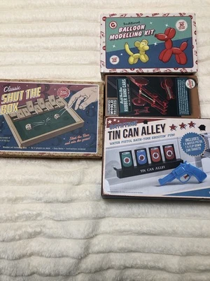 Brand New Games:Shut The Box, Balloon Modelling, Rubber Band Cars, Tin Can Alley - Image 1 of 4