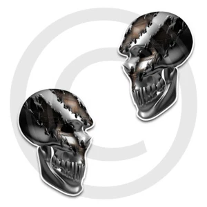 Casa rodante Skull calcomanías gráficas de vinilo remolque tipo Toy Hauler rasgado tallas XL 24"" 36"" o 48"" A - Imagen 1 de 1