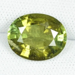 5.37 ct SPARKLING BROWNISH YELLOW GREEN BEST NATURAL TOURMALINE  See Vdo AC - Bild 1 von 3