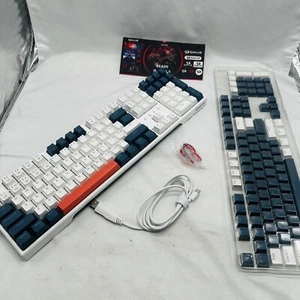 K668 RGB Gaming Keyboard, 104 Keys + Extra 4 Hotkeys Wired Mechanical Keyboard - Picture 1 of 11