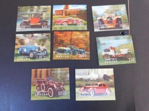 BHUTAN 3D CAR SET OF 8, MNH - Picture 1 of 1