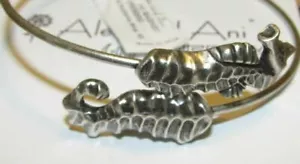 ALEX & ANI ENCHANTED SEAHORSE WRAP BRACELET RETIRED RUSSIAN SILVER RETIRED - Picture 1 of 1