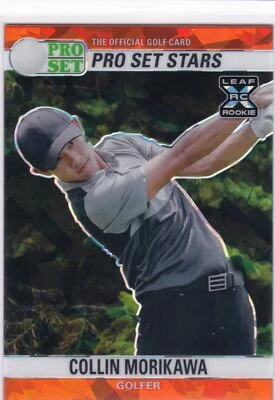 2021 Pro Set Sports Metal Stars Red Crystals #9 Collin Morikawa - Golf Rookie RC - Image 1 of 2