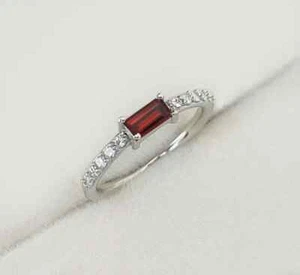 Pear Cut Natural Garnet Rings 925 Sterling Silver Rings For Anniversary  Ring - Picture 1 of 4