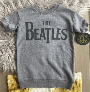 The Beatles Junk Food Brand Sweatshirt Size S Little Kids Short Sleeve Top - Picture 1 of 12
