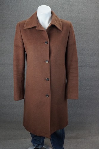 BURBERRY London trench donna lana marrone taglia 6 US 8 UK