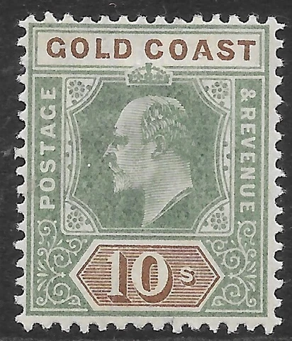 GOLD COAST SG47 1902 10/= GREEN & BROWN MTD MINT (p) Cover