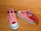 Converse All Star różowe bordowe błyszczące plecy kokarda wysokie sneakersy uk 3 